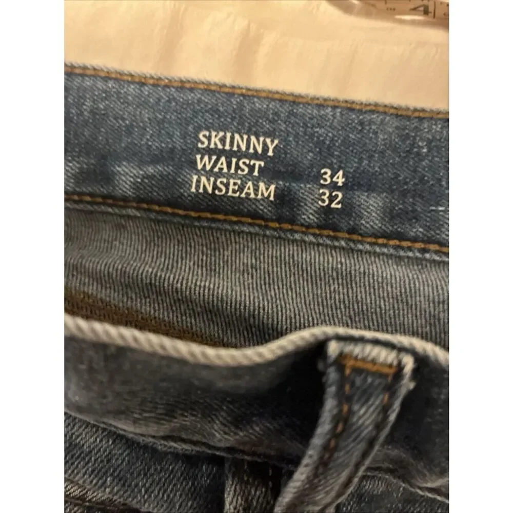banana republic mens blue skinny jeans Denim 34 X 32
